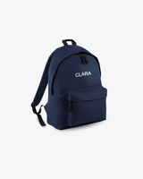 MOCHILA PEQUEÑA AZUL MARINO |  BORDADO PERSONALIZADO