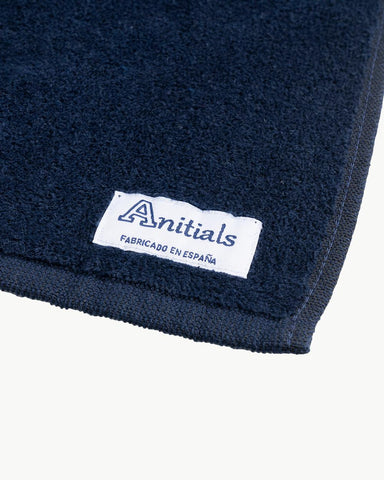 NAVY BLUE TOWEL | +INITIALS CURL