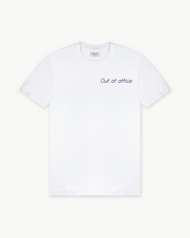 WHITE T-SHIRT "Out Of Office"