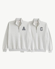 PACK · 2 SUDADERAS ZIPPERS GRIS INICIAL