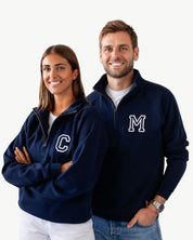 PACK 2 SUDADERAS ZIPPERS MARINO INICIAL