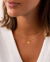 PACK · COLLAR BOLITAS + INICIAL | ORO