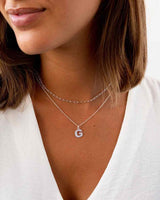 PACK | SILVER LINK CHAIN + INITIAL MIDI