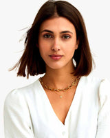 PACK | GOLD-PLATED XL LINK CHAIN + INITIAL MINI