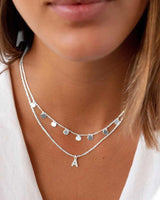 PACK | SILVER PLATES CHAIN + INITIAL MINI