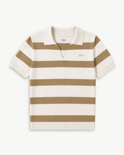 POLO PUNTO RAYAS BEIGE | BORDADO PERSONALIZADO