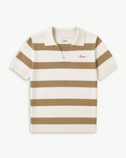 POLO PUNTO RAYAS BEIGE | BORDADO PERSONALIZADO