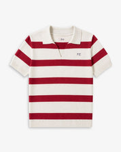 POLO PUNTO RAYAS ROJAS | BORDADO PERSONALIZADO