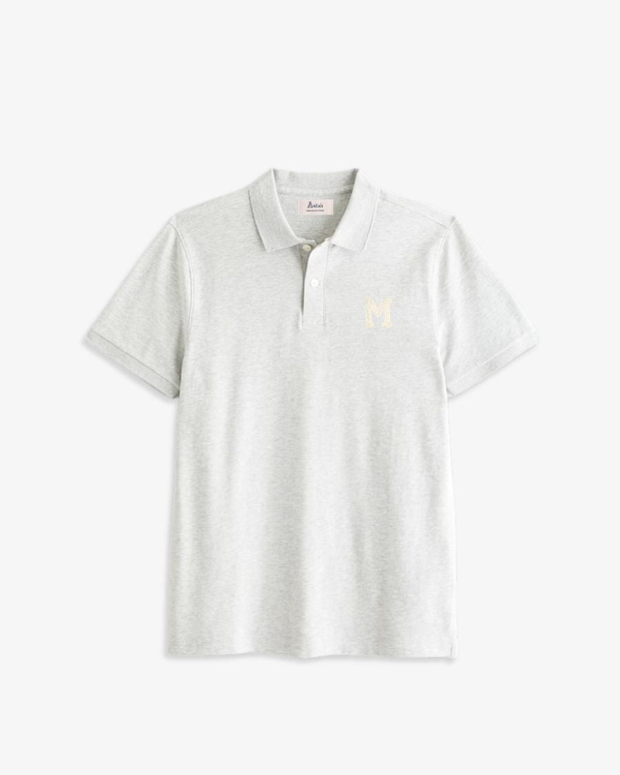 POLO UNISEX LIGHT GREY | INICIAL
