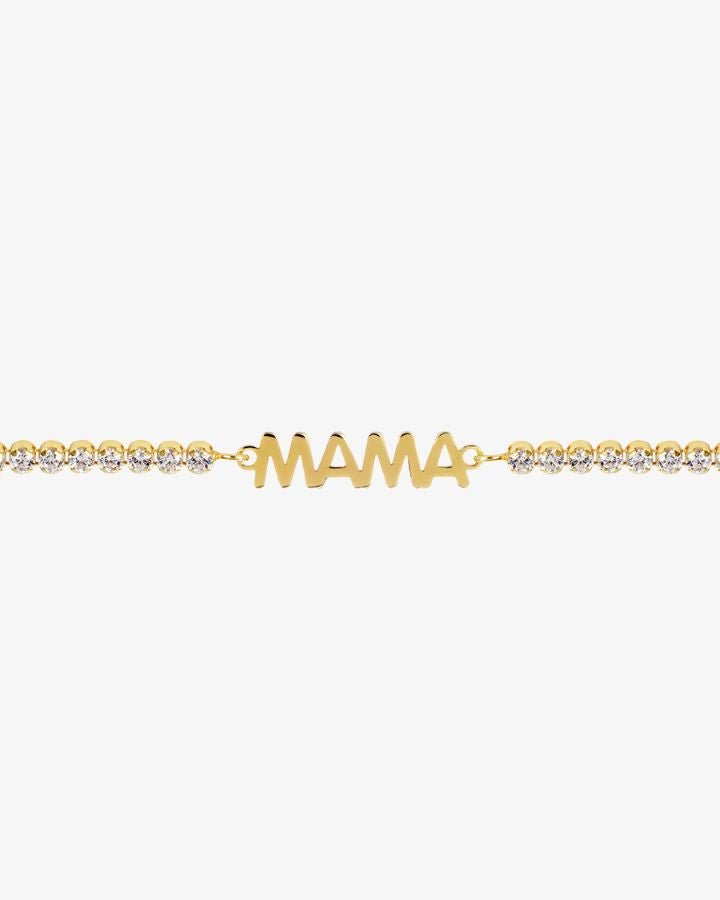 PULSERA CIRCONITAS Y PLATA DE LEY CON BAÑO ORO | MAMA