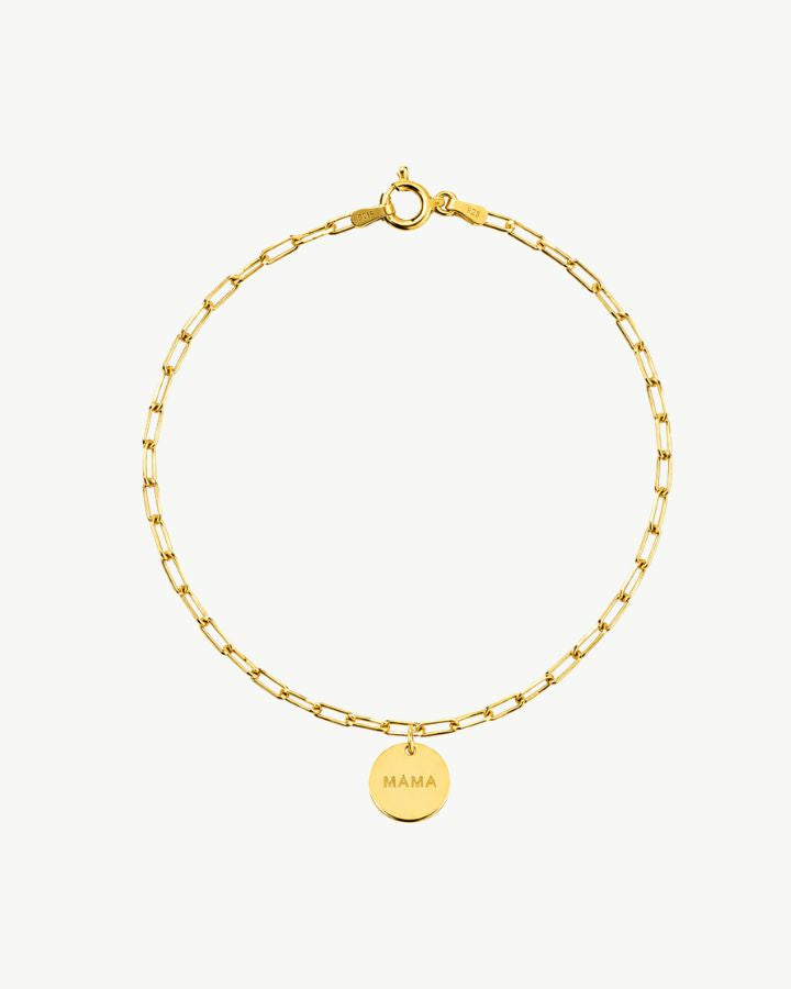 PULSERA ESLABONES ORO | CHARM MAMA