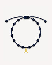 PULSERA NUDOS AZUL MARINO | INICIAL MINI