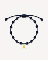 PULSERA NUDOS AZUL MARINO | INICIAL MINI