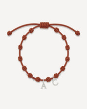 PULSERA NUDOS BROWN | INICIAL MINI
