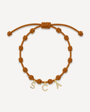 PULSERA NUDOS CAMEL | INICIAL MINI