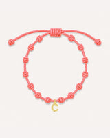 PULSERA NUDOS CORAL | INICIAL MINI