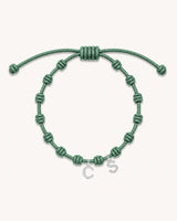 PULSERA NUDOS DARK MINT | INICIAL MINI