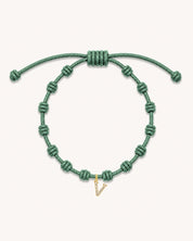 PULSERA NUDOS DARK MINT | INICIAL MINI