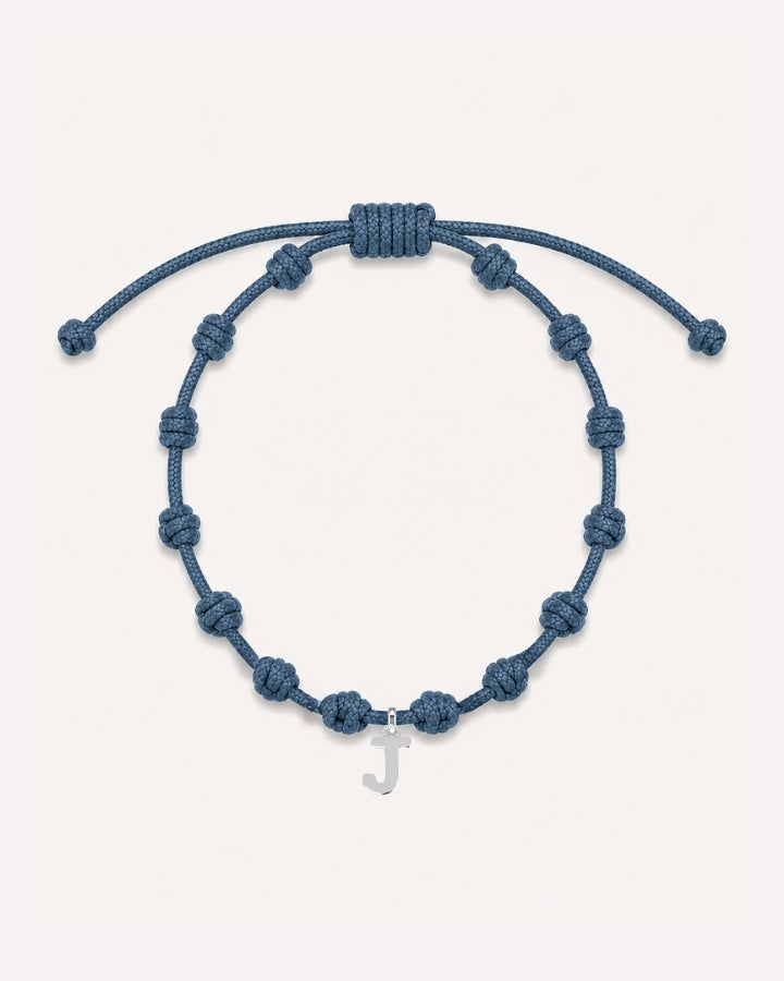 PULSERA NUDOS OCEAN BLUE | INICIAL MINI