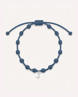 OCEAN BLUE KNOTS BRACELET | INITIAL MINI