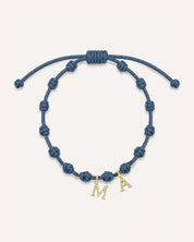 PULSERA NUDOS OCEAN BLUE | INICIAL MINI