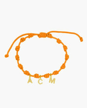 PULSERA NUDOS ORANGE | INICIAL MINI