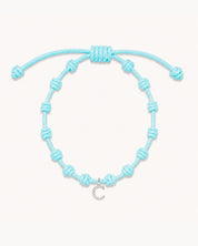 PULSERA NUDOS SKY BLUE | INICIAL MINI