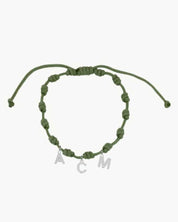 PULSERA_NUDOS_VERDE_OLIVA_INICIAL_MINI_ANITIALS