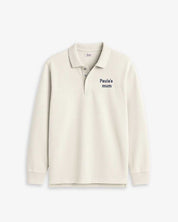 SUDADERA-POLO OFF WHITE | BORDADO PERSONALIZADO