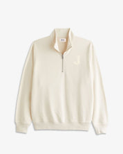 SUDADERA-ZIPPER OFF WHITE | INICIAL