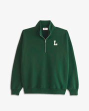 SUDADERA-ZIPPER VERDE OSCURO | INICIAL