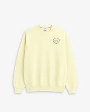 SUDADERA AMARILLO PASTEL | BORDADO CORAZÓN