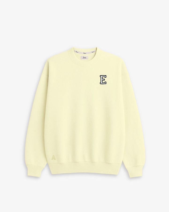 SUDADERA AMARILLO PASTEL | INICIAL