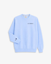 SUDADERA AZUL CELESTE | BORDADO FECHA Y PUÑO
