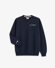 SUDADERA AZUL MARINO | BORDADO FECHA Y PUÑO