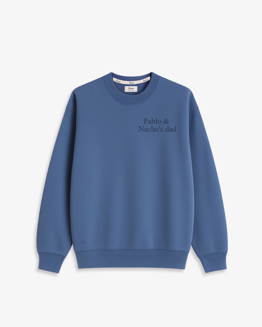 SUDADERA AZUL OCÉANO | BORDADO PERSONALIZADO