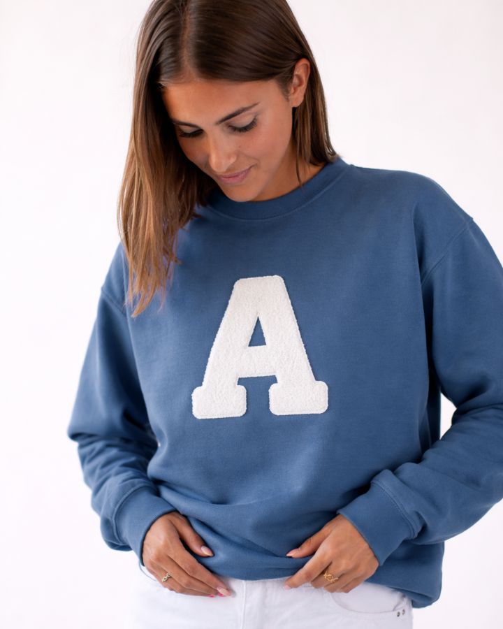 SUDADERA AZUL OCÉANO | INICIAL