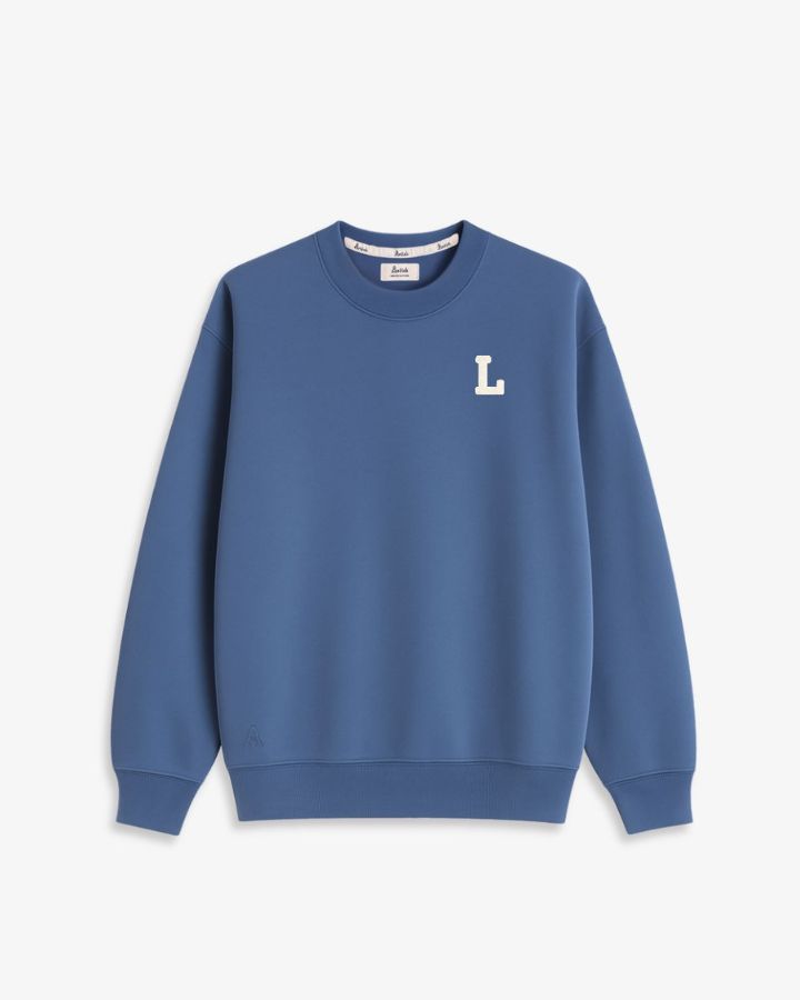 SUDADERA AZUL OCÉANO | INICIAL