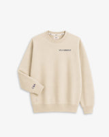 SUDADERA BEIGE | BORDADO FECHA Y PUÑO