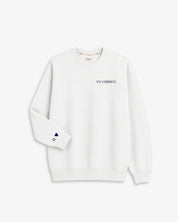 SUDADERA BLANCA | BORDADO FECHA Y PUÑO