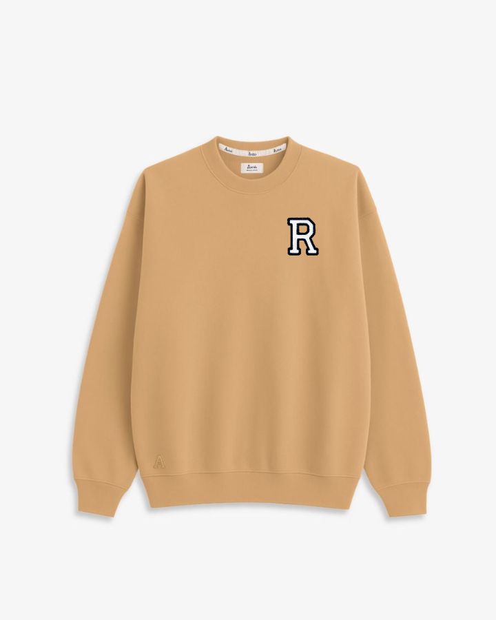 SUDADERA CAMEL | INICIAL