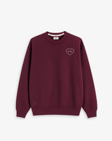SUDADERA GRANATE | BORDADO CORAZÓN