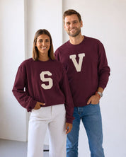 SUDADERA GRANATE | INICIAL