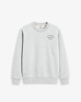 SUDADERA GRIS | BORDADO CORAZÓN