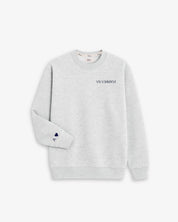 SUDADERA GRIS | BORDADO FECHA Y PUÑO