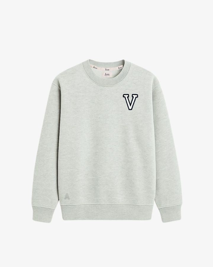 SUDADERA GRIS MUSGO | INICIAL