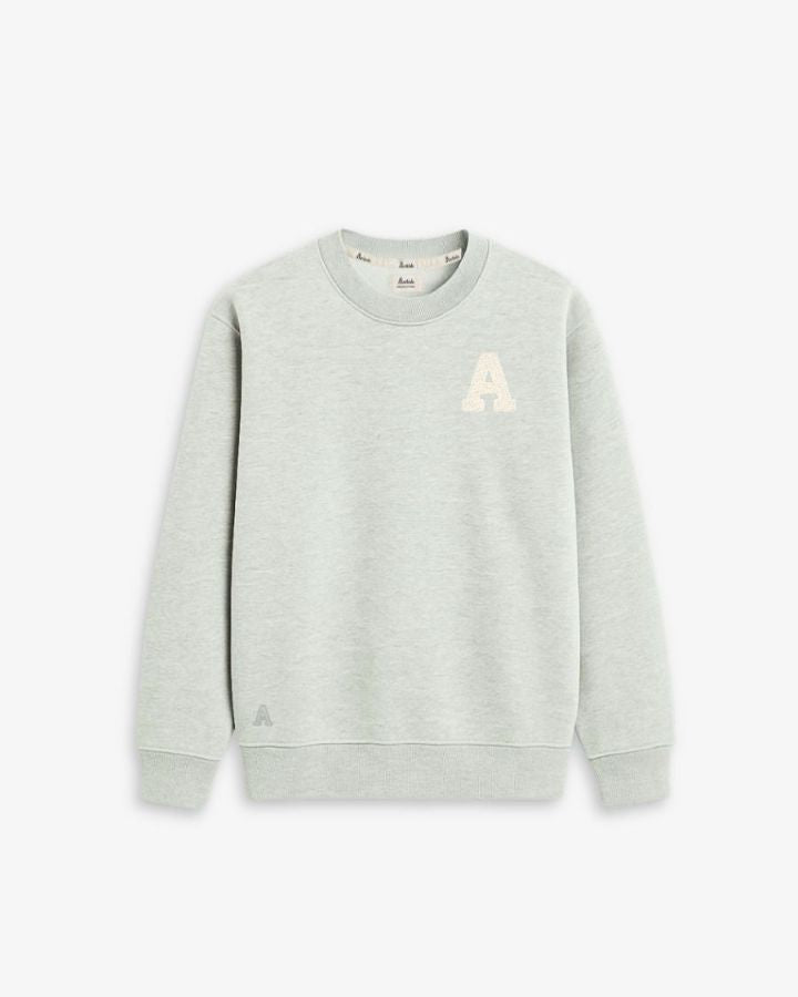 SUDADERA GRIS MUSGO | INICIAL