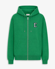 SUDADERA HOODIE - CREMALLERA VERDE KELLY | INICIAL