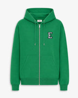 SUDADERA HOODIE - CREMALLERA VERDE KELLY | INICIAL
