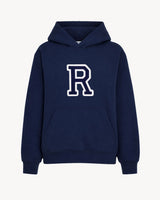 Navy Blue Hoodie | Large Initial -R- | Size XXL